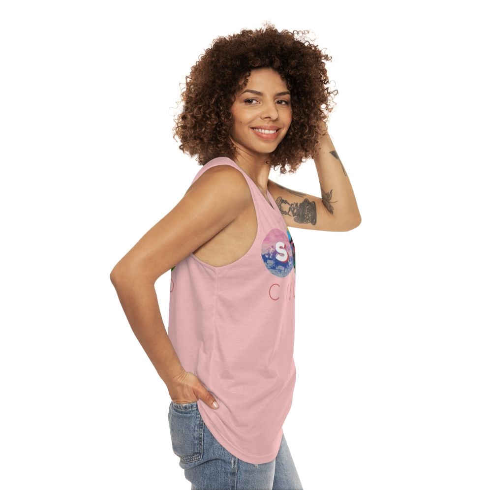 San Cisco Indie Music Unisex Tank Top - women side