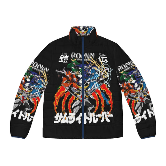 Ronin Warriors puffer jacket featuring anime and manga inspired design