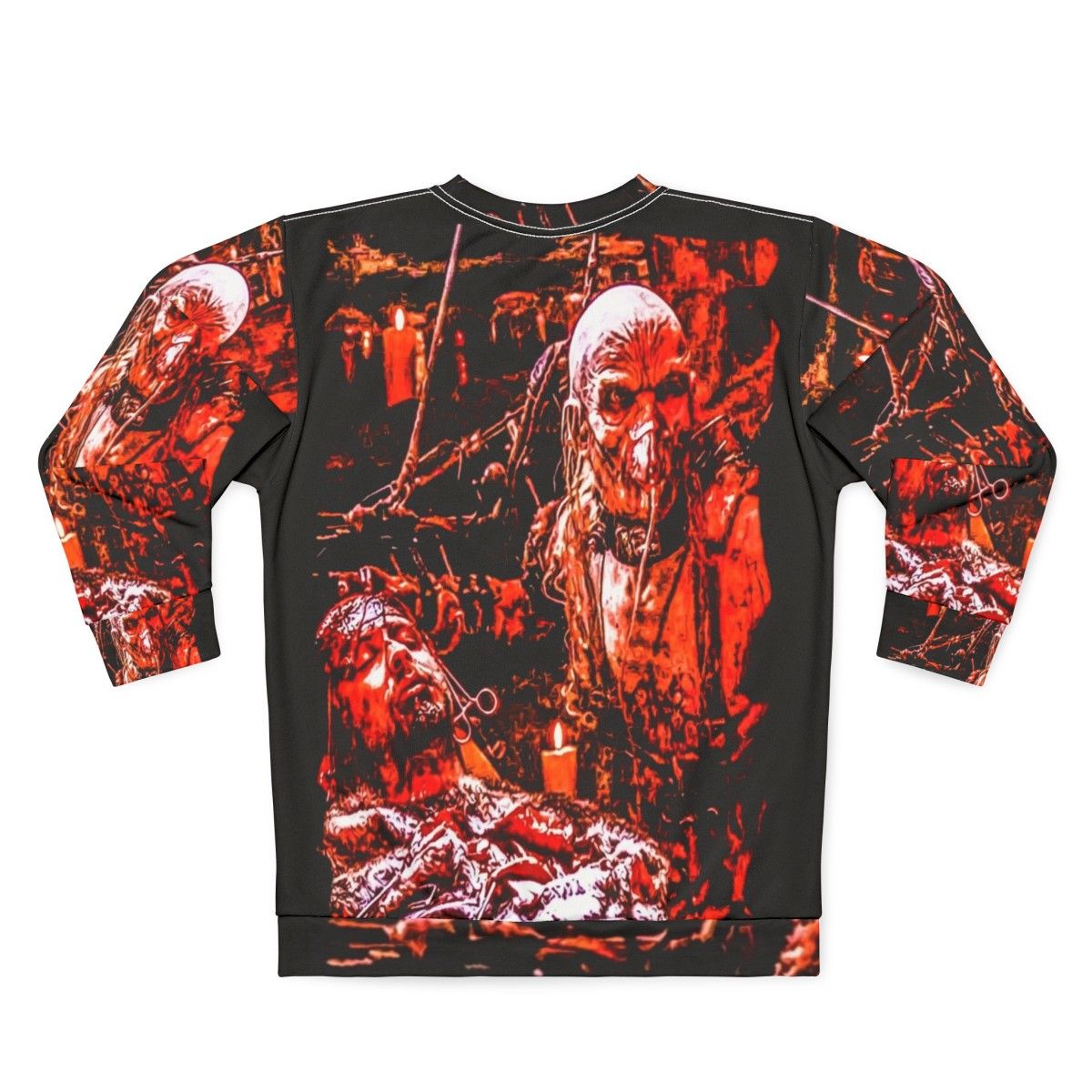 Dr. Satan horror-themed sweatshirt - Back