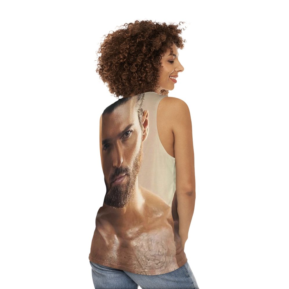 Can Yaman Unisex Celebrity Tank Top - women back