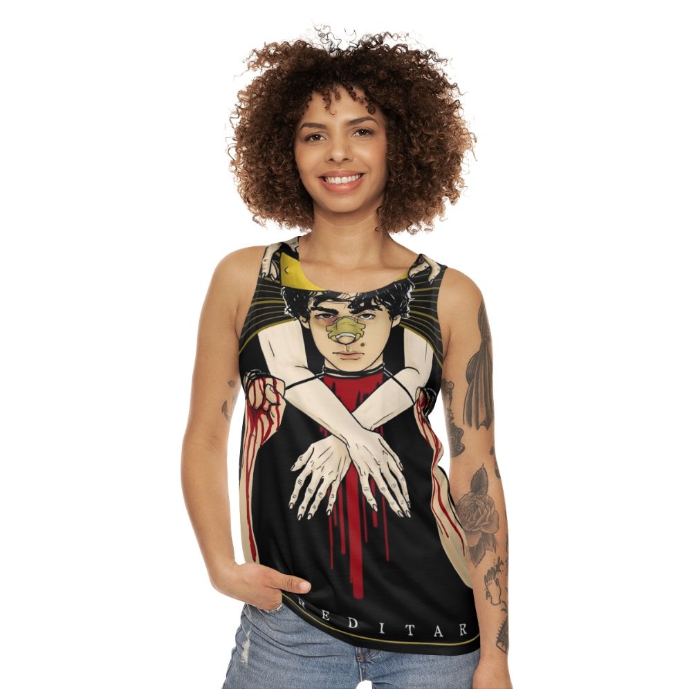 Hereditary horror movie unisex tank top - women