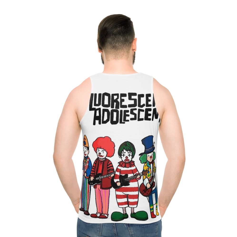 Retro Music Clown Unisex Tank Top - men back