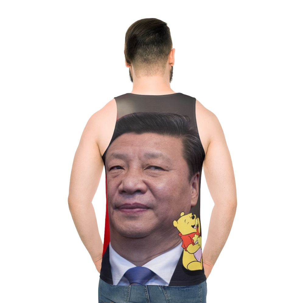 Xi Jinping Unisex Tank Top - men back