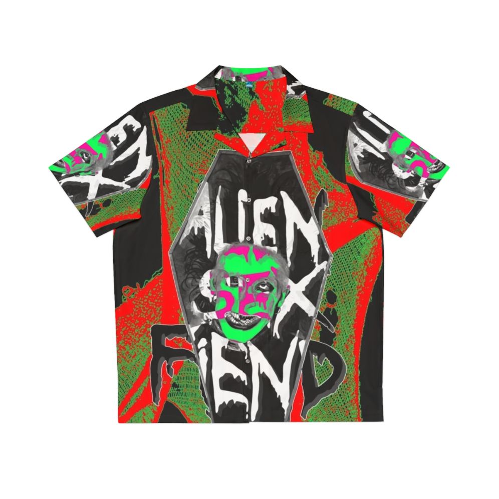 Alien Sex Fiend Hawaiian Shirt with Gothic and Alternative Design