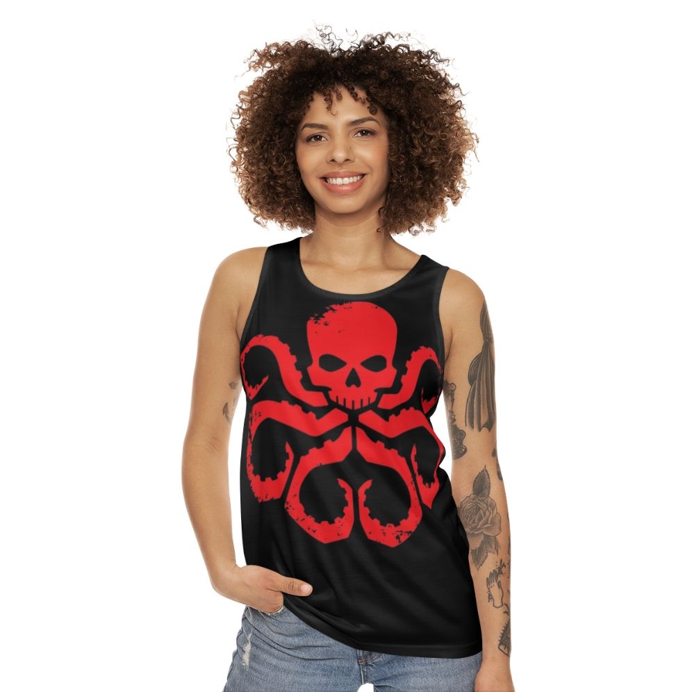 Hydra Badge Red Unisex Marvel Superhero Tank Top - women