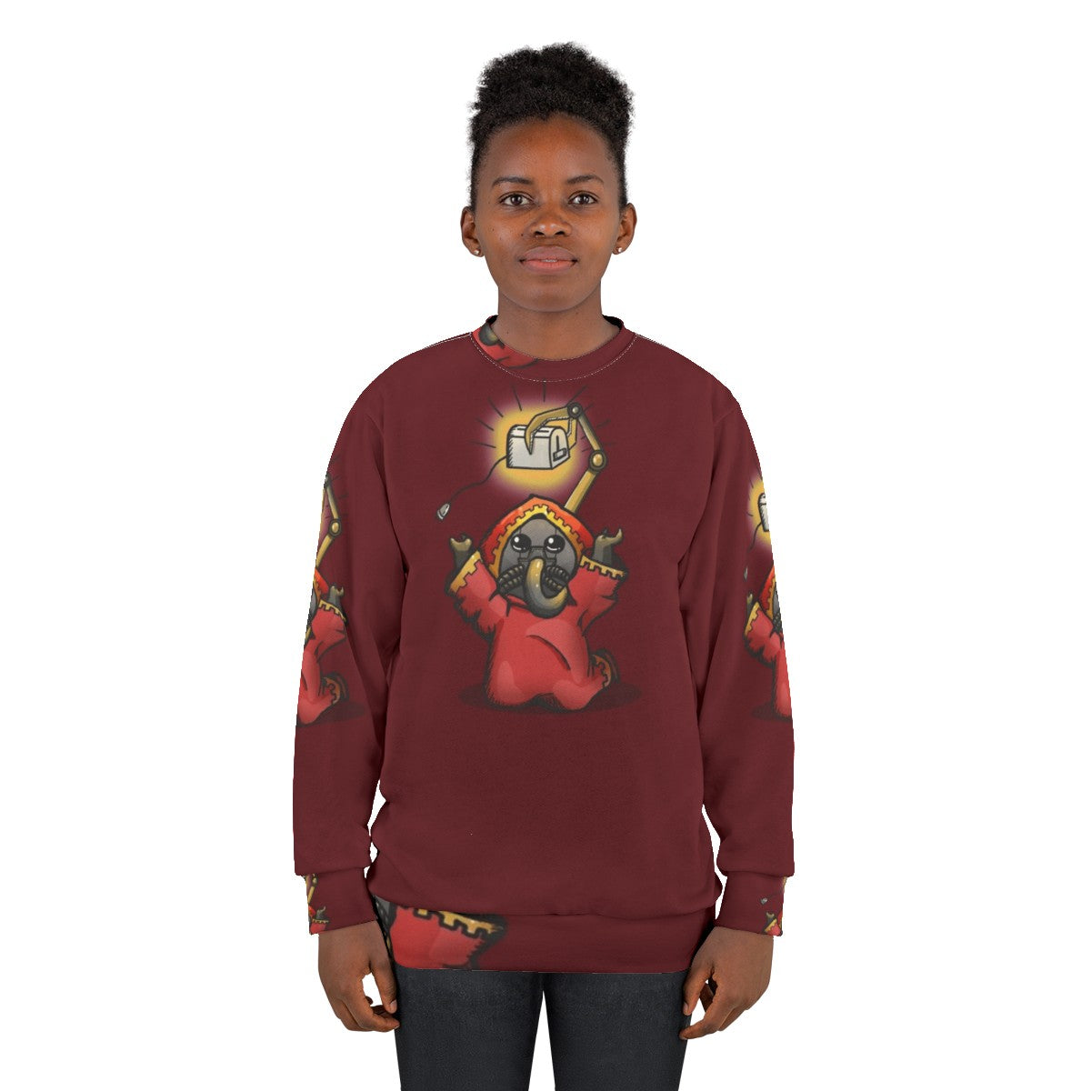 Toaster Priest Warhammer 40k Sweatshirt with Hazelberry Design - women