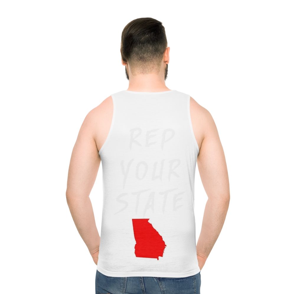 Georgia state pride unisex tank top - men back