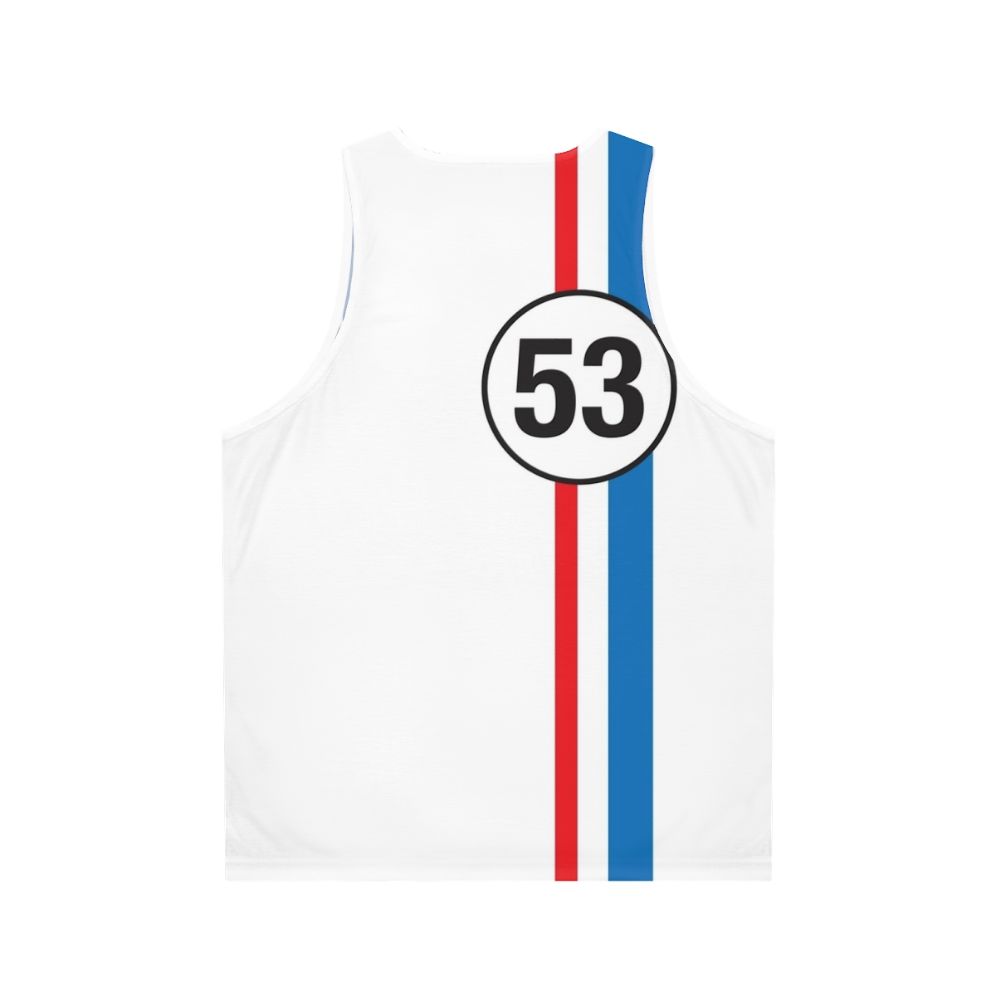 Retro Herbie The Love Bug Unisex Tank Top - Back