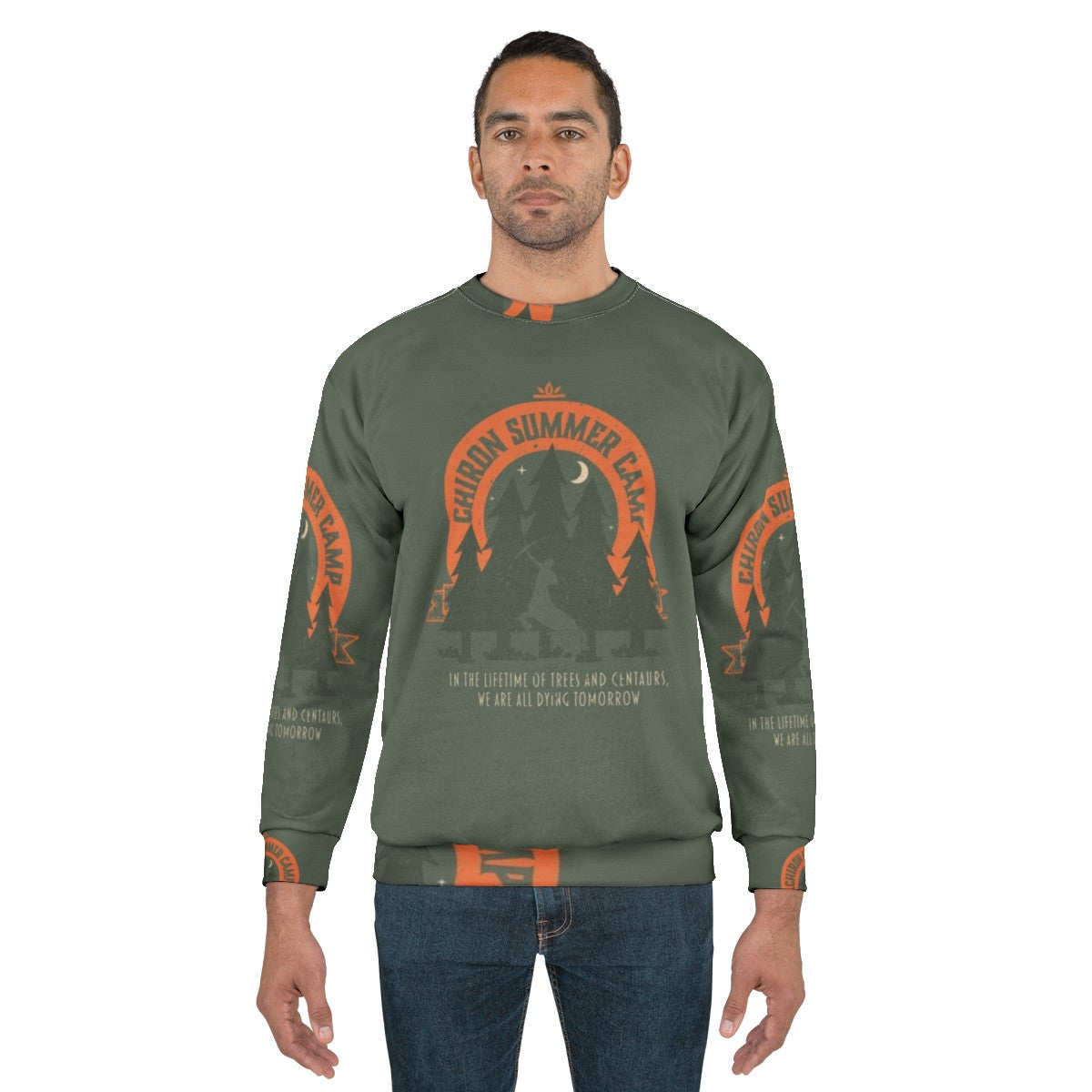 Chiron Summer Camp Sweatshirt with Song of Achilles Design - men