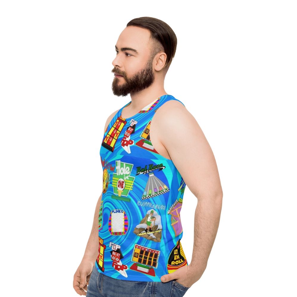 Game Show Contestant "The Price is Right" Unisex Tank Top - men side