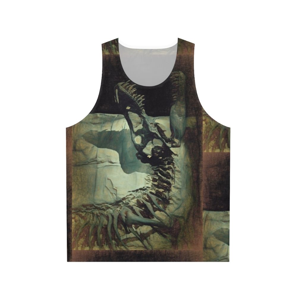 Unisex dinosaur "Bite Me" tank top