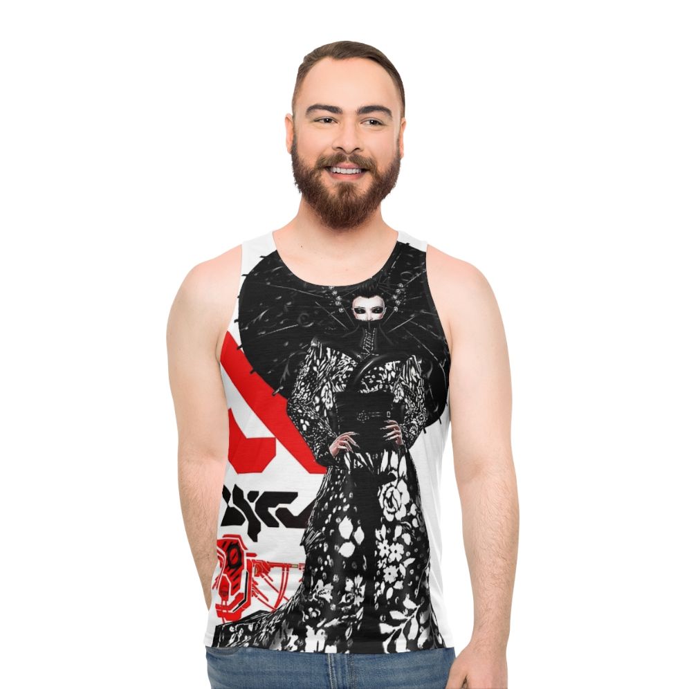 Cyberpunk futuristic unisex tank top - men