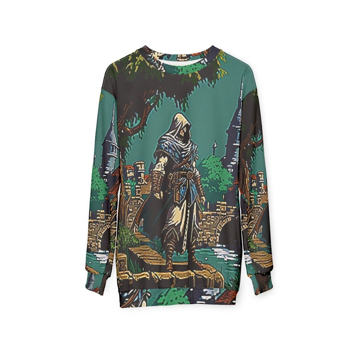 Assassins Creed Fan Art Sweatshirt - hanging