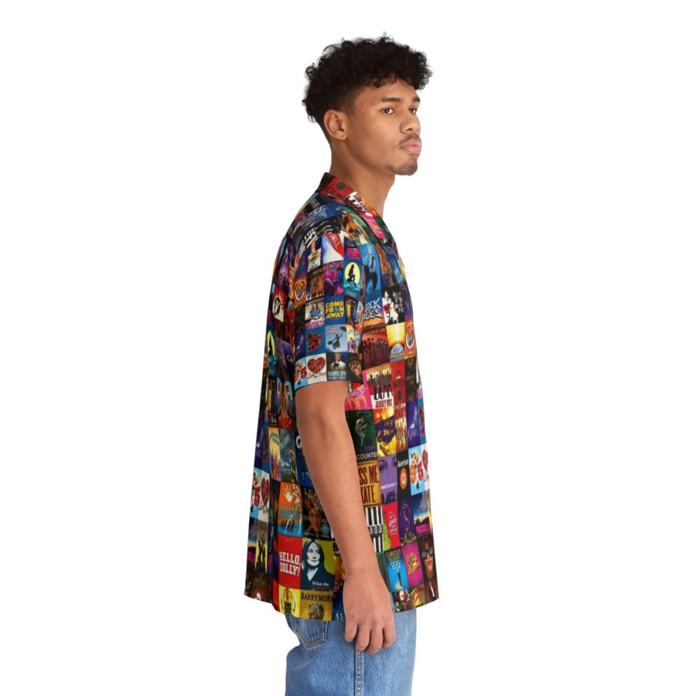 Broadway Theater Hawaiian Shirt with New York City and Musical Theater Motifs - People Pight