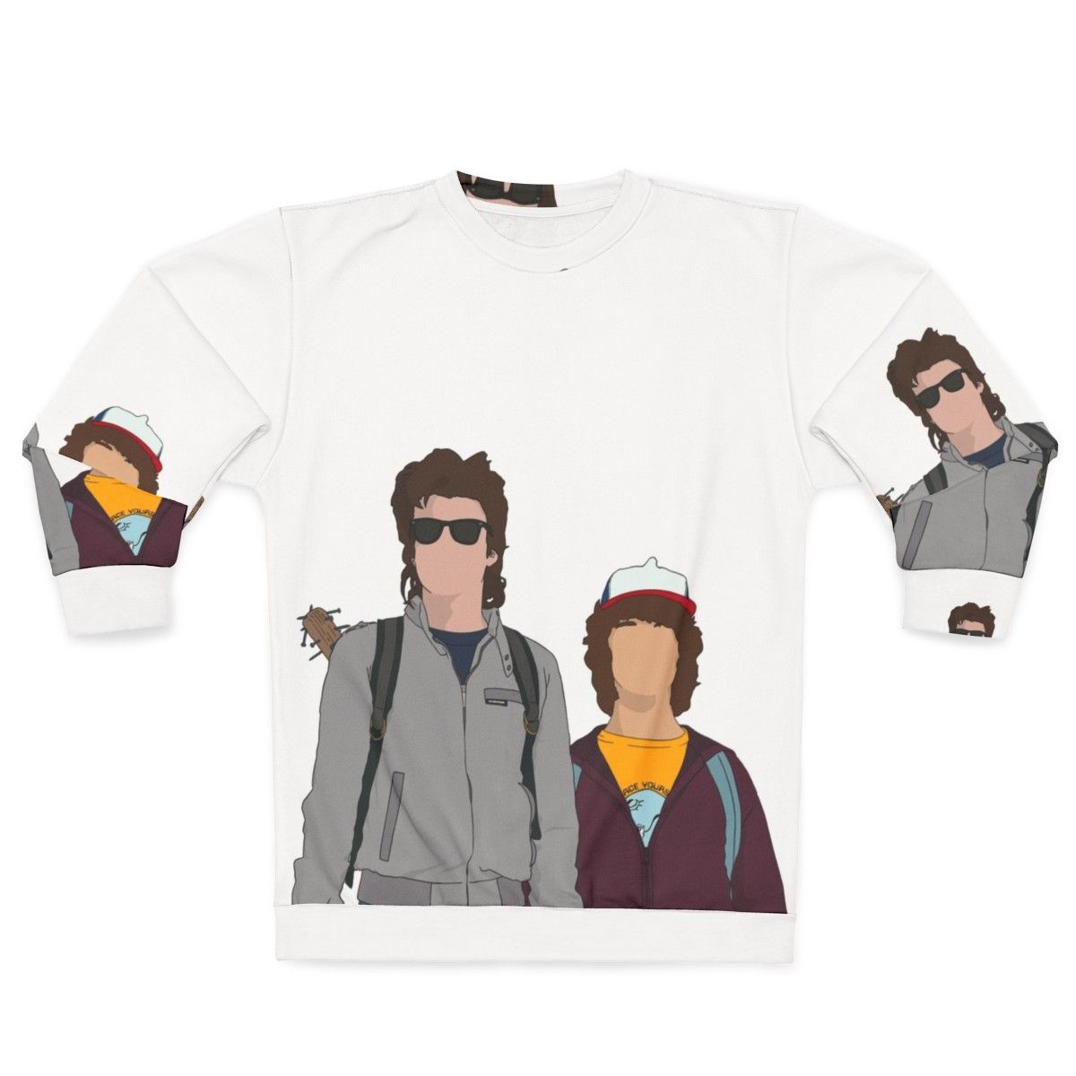 Stranger Things Dustin and Steve Design Sweatshirt