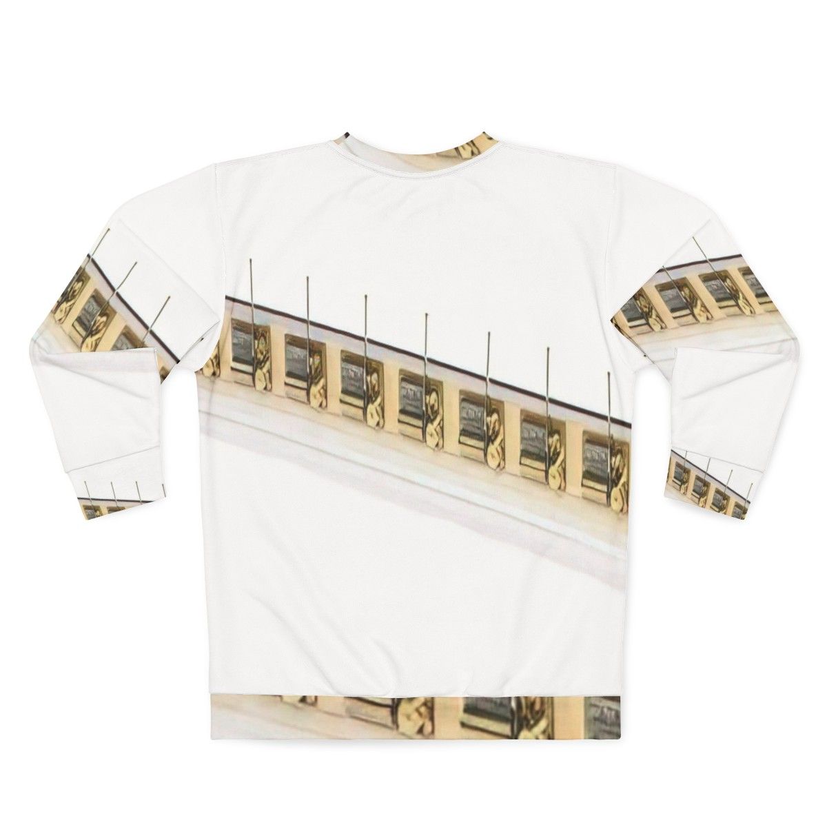 Avant Garde Sweatshirt Featuring Experimental Music Themes - Back