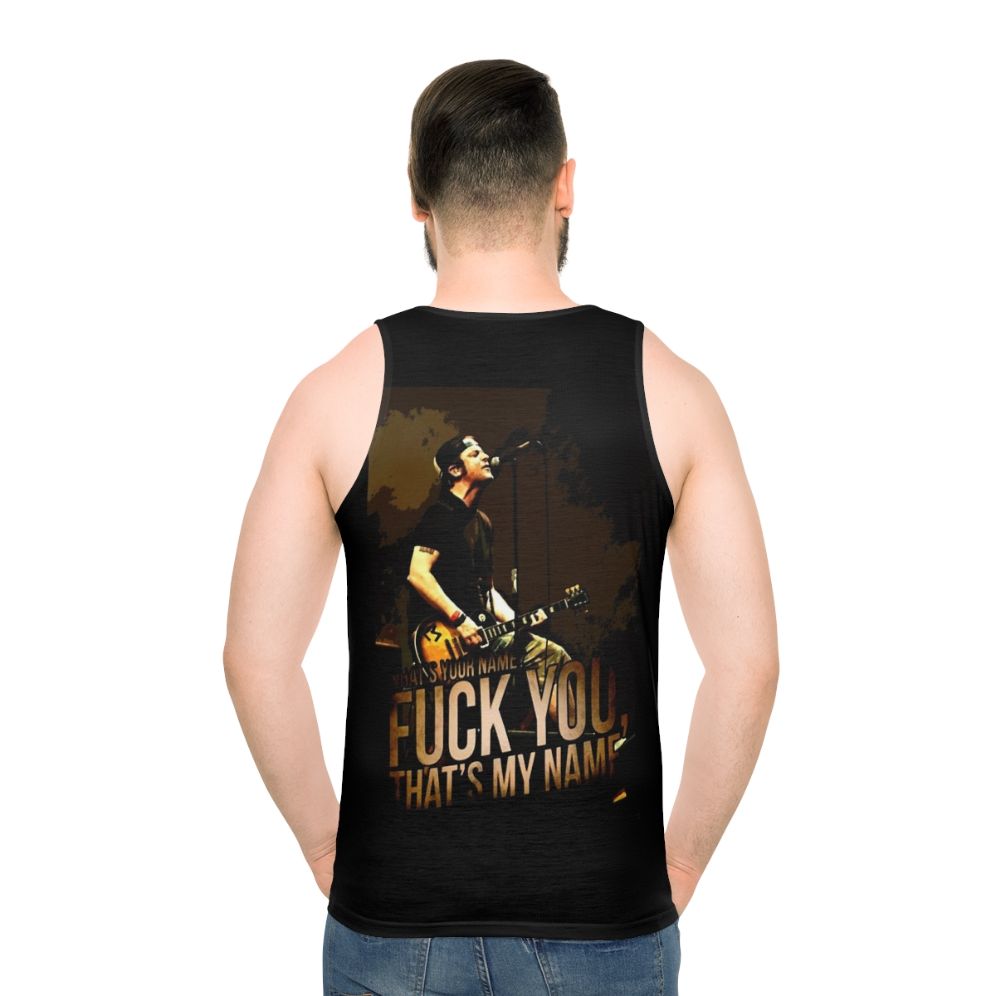 Tribute to Tony Unisex Tank Top - men back