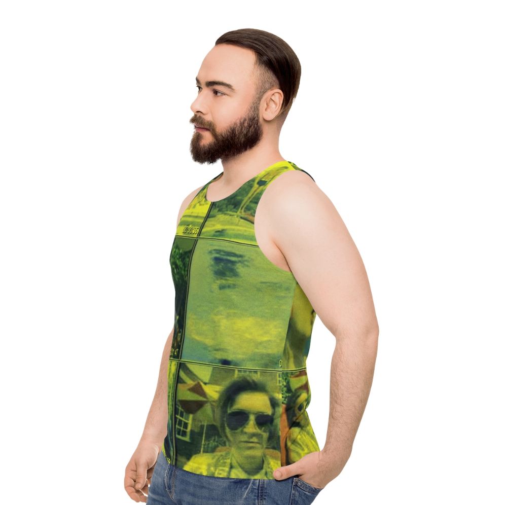 Unisex Hot Dog Jumping Frog Albuquerque Tank Top - men side