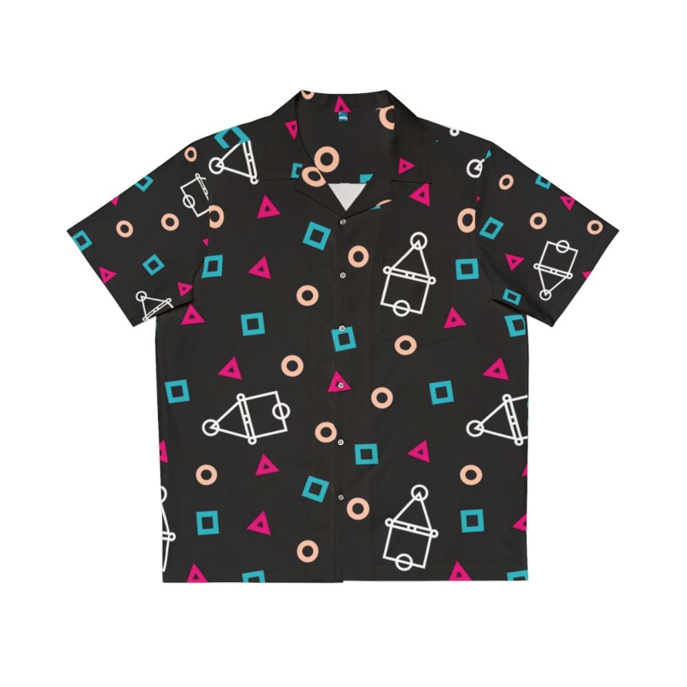 Squid Game Hawaiian Shirt with Tropical Print