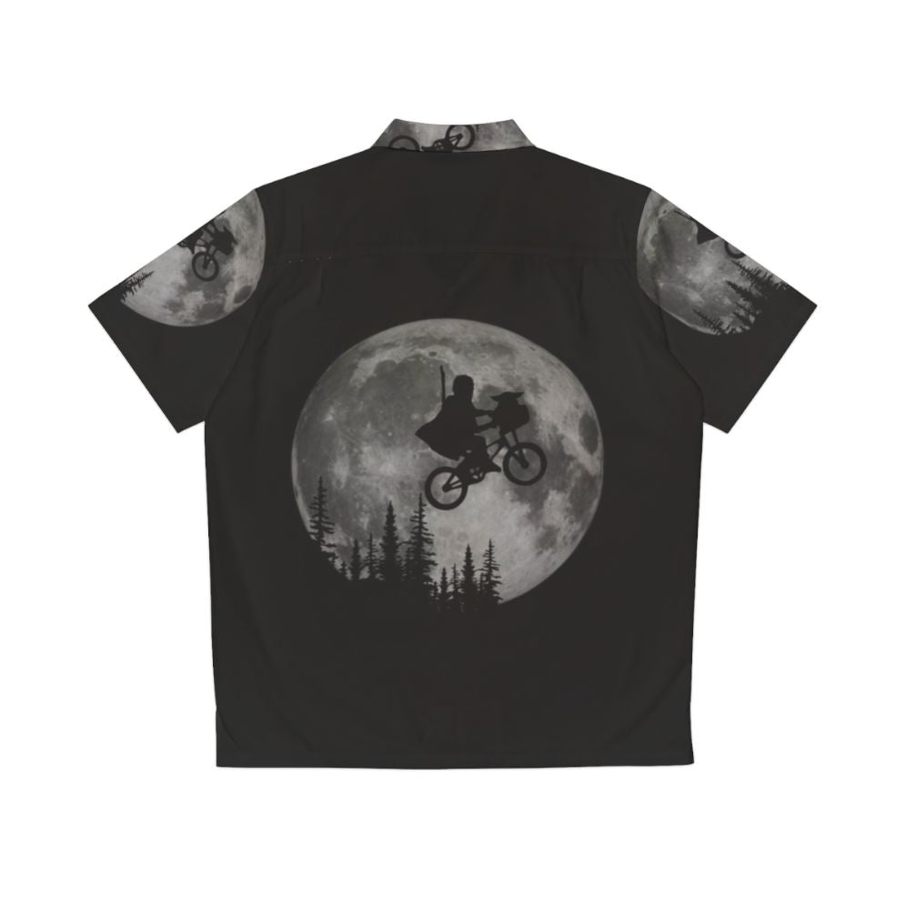 Across The Moon With The Child Hawaiian Shirt featuring ET the Extra Terrestrial - Back