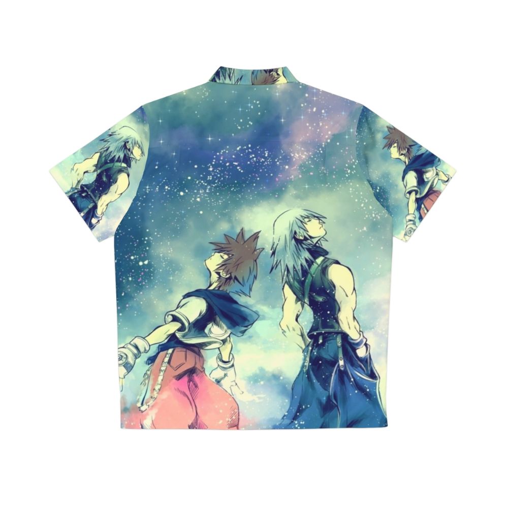 One Sky Hawaiian Shirt featuring Kingdom Hearts characters - Back