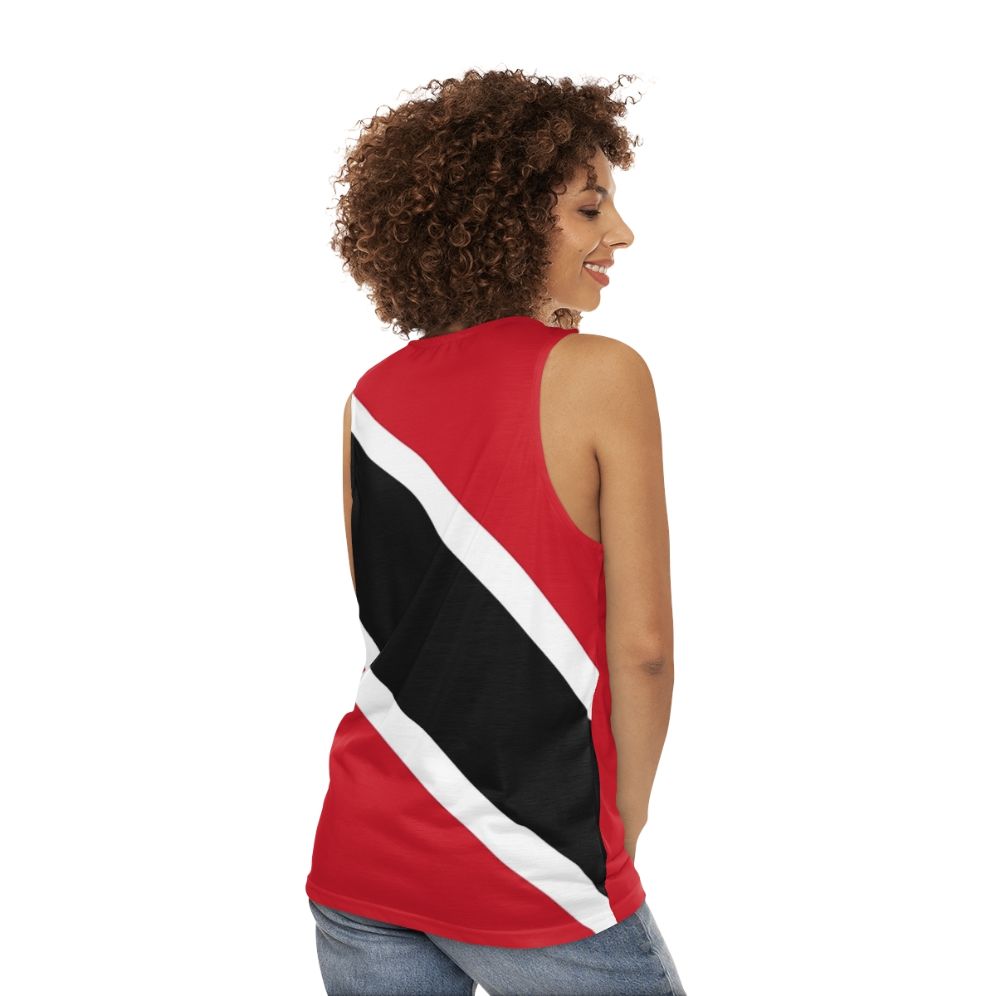 Unisex Trinidad and Tobago Flag Tank Top - women back