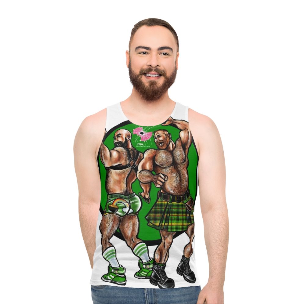 Unisex muscle bear fantasy tank top - men