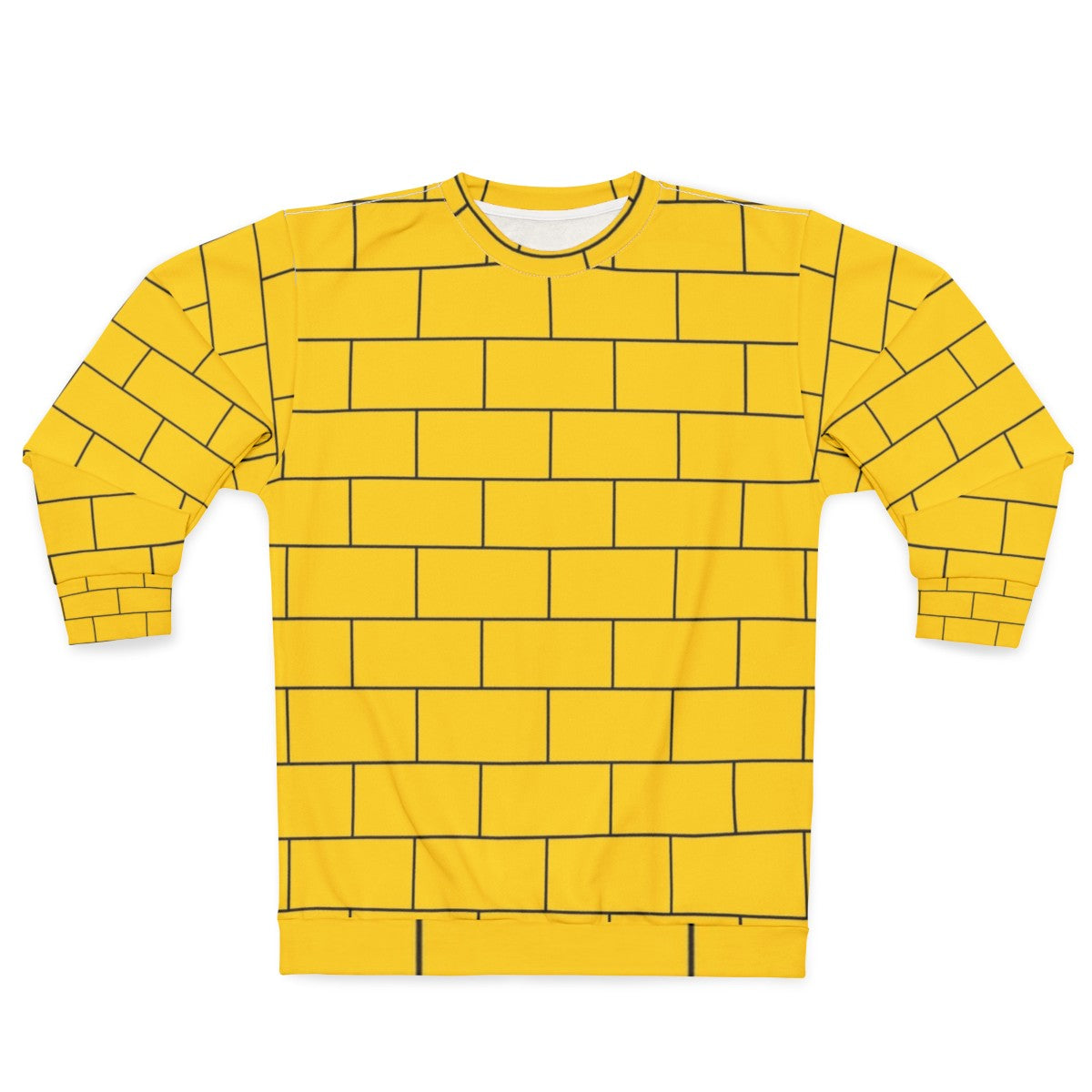 Yellow brick pattern sweatshirt