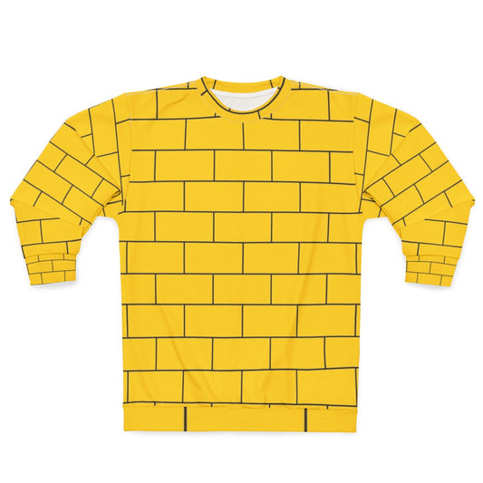 Yellow brick pattern sweatshirt