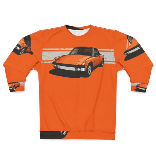 German Sports Car Sweatshirt featuring Porsche 914 classic car design