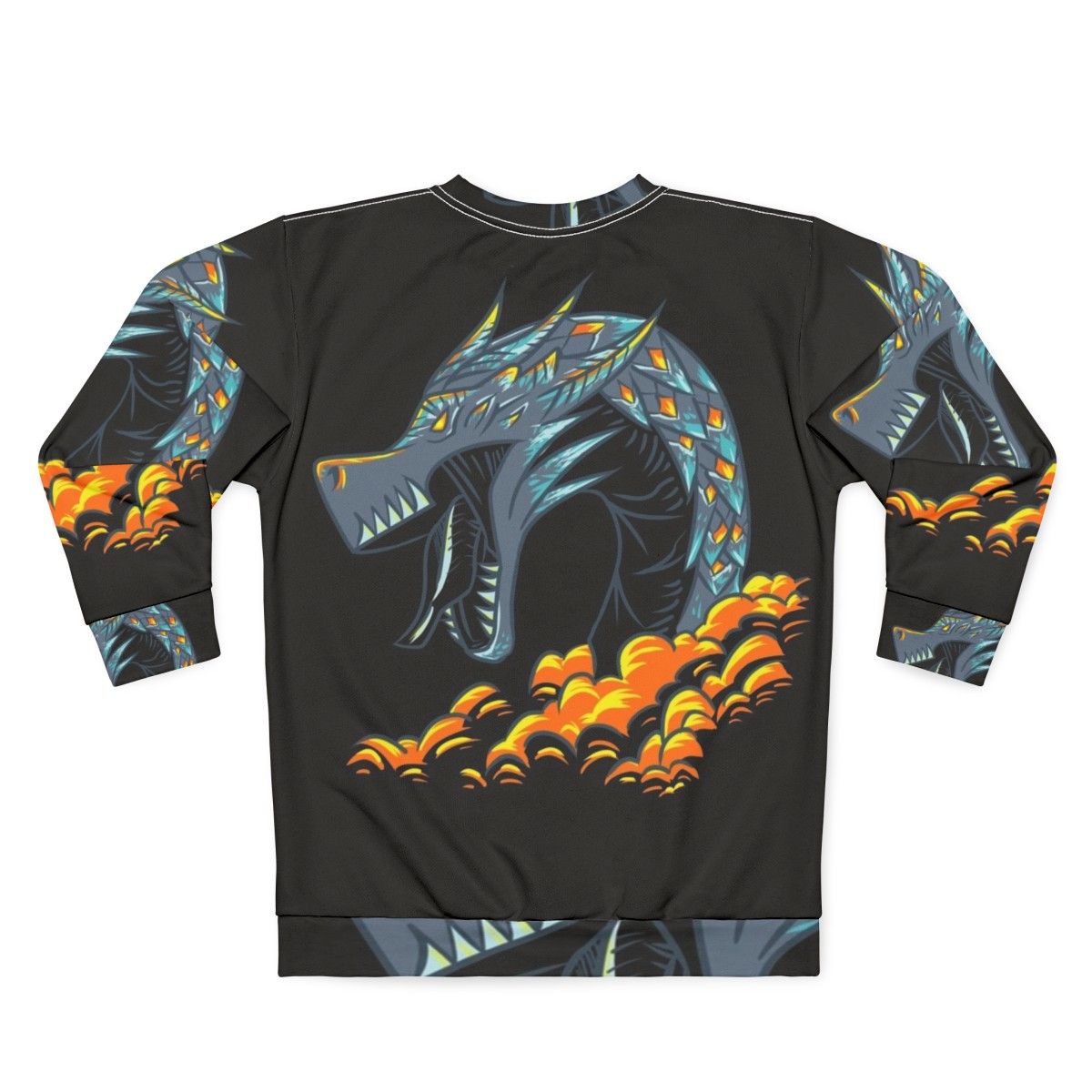 Mystic Dark Lightning Dragon Sweatshirt - Back