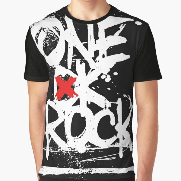 One Rock Grunge White Box Graphic T-Shirt