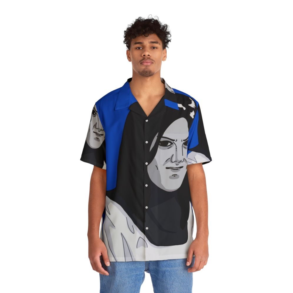 Acen Hawaiian Shirt with Tropical Face Design - Lifestyle