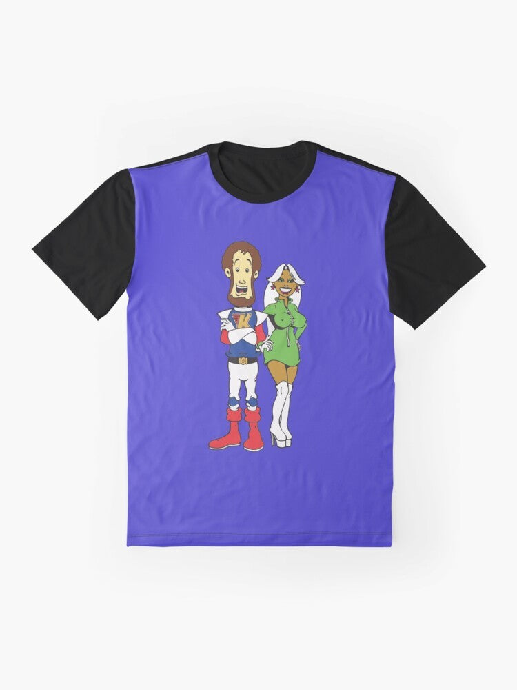 Captain Kremmen, the iconic cartoon spaceman from the Kenny Everett television show - Flat lay