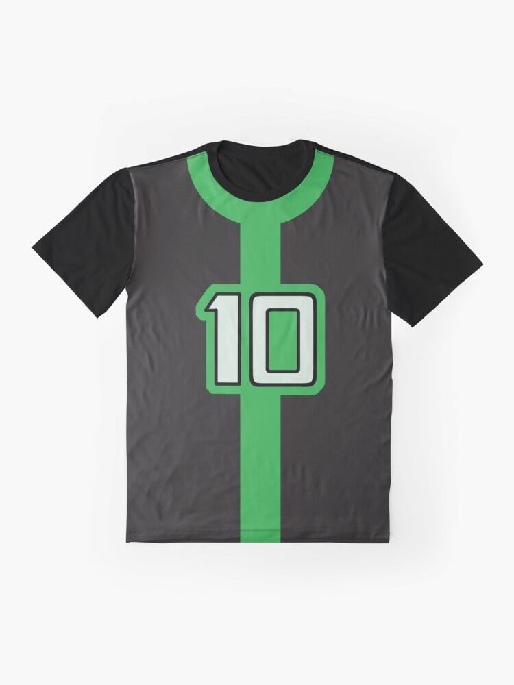 Ben 10 Omniverse graphic t-shirt featuring characters from the cartoon series - Flat lay