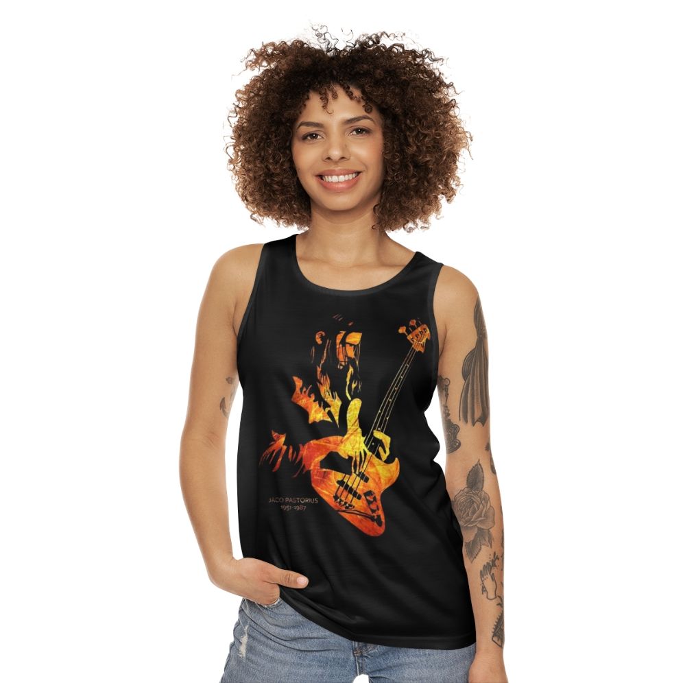 Jaco Pastorius Unisex Tank Top - Jazz Music Legend - women