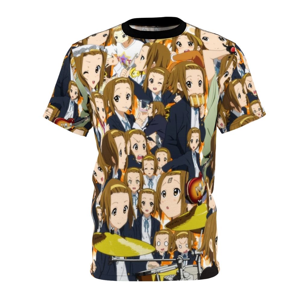 Anime-themed t-shirt design featuring Ritsu, the drummer from the popular K-On series