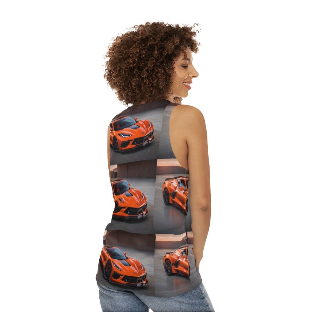 Corvette Unisex Tank Top - women back