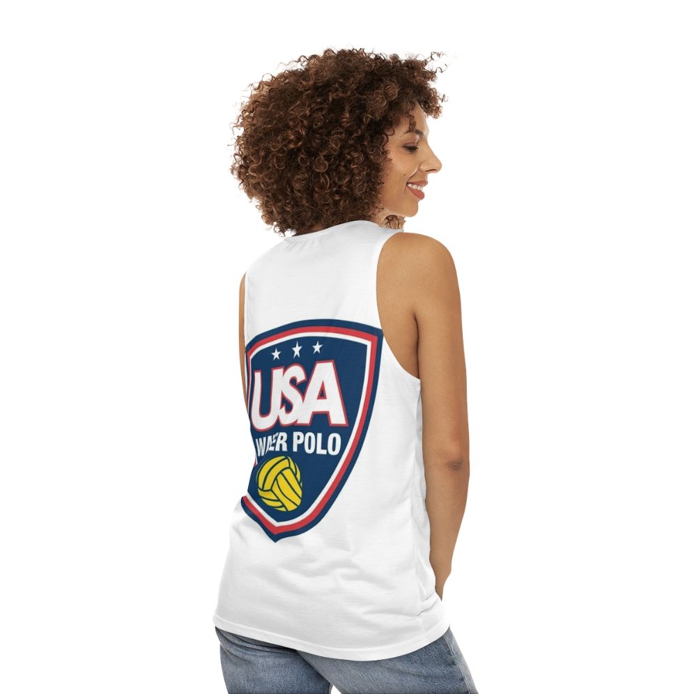 USA Water Polo Unisex Tank Top - women back