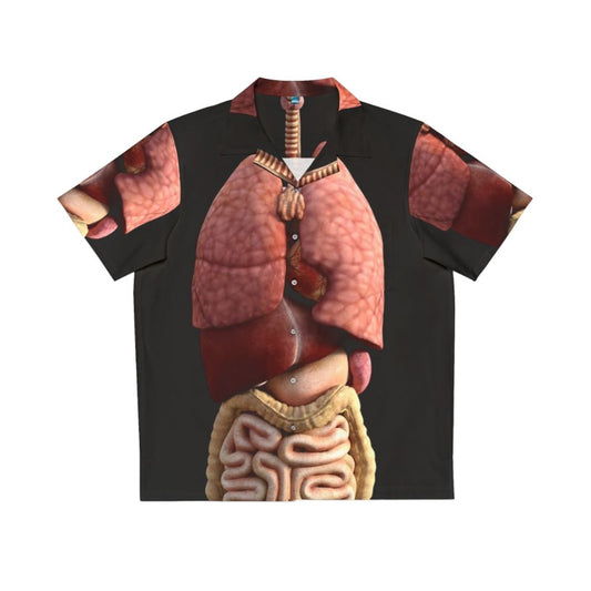 Hilarious Internal Organs Hawaiian Shirt with 3D Anatomy Illustration