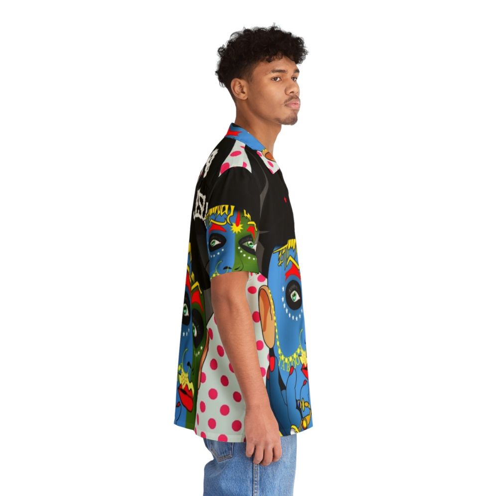 Colorful Hawaiian Shirt with Leigh Bowery and Pop Art Inspired Graphics - People Pight