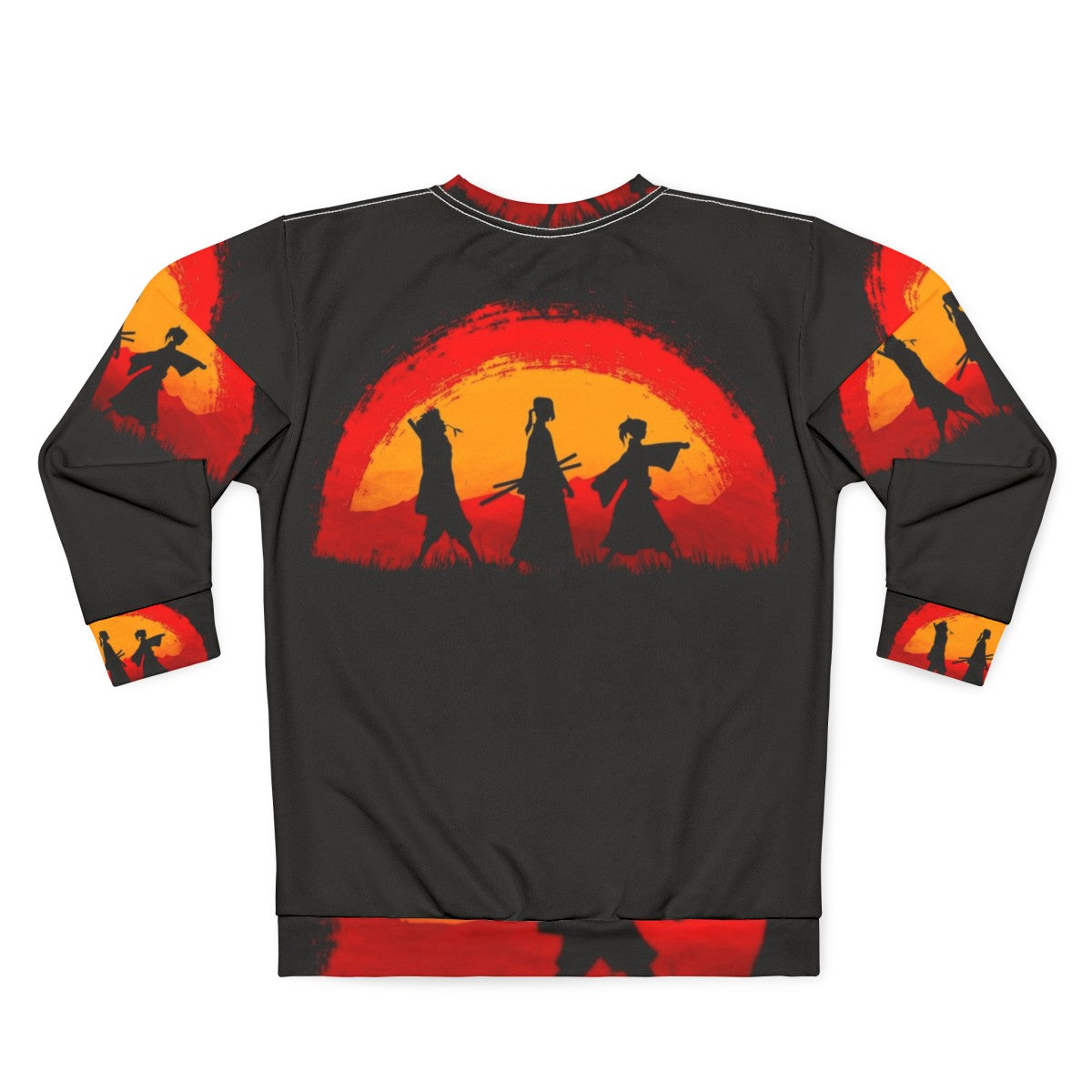 Samurai Champloo Anime Sunset Scene Sweatshirt - Back