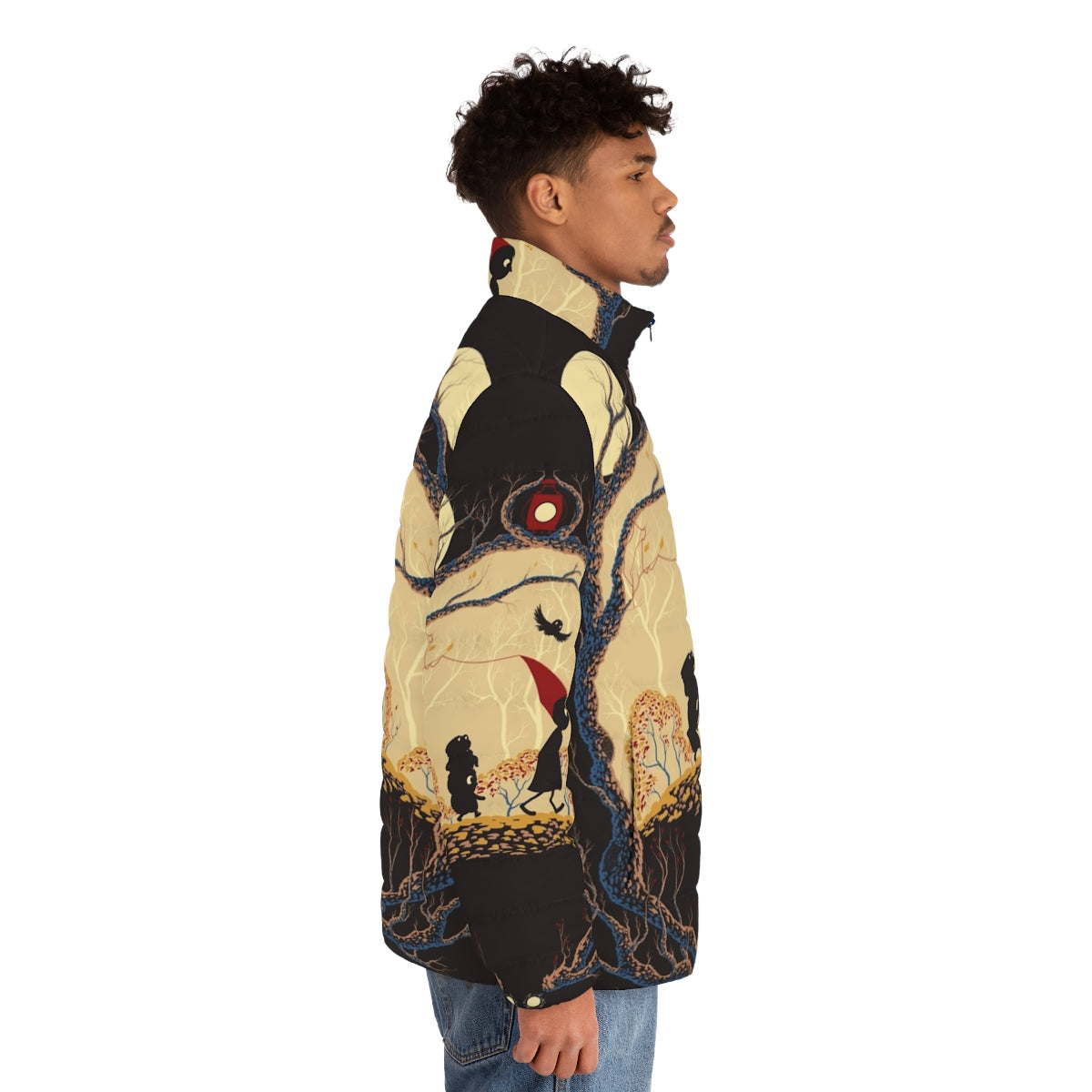 Over the Garden Wall inspired Journey Puffer Jacket - men side right