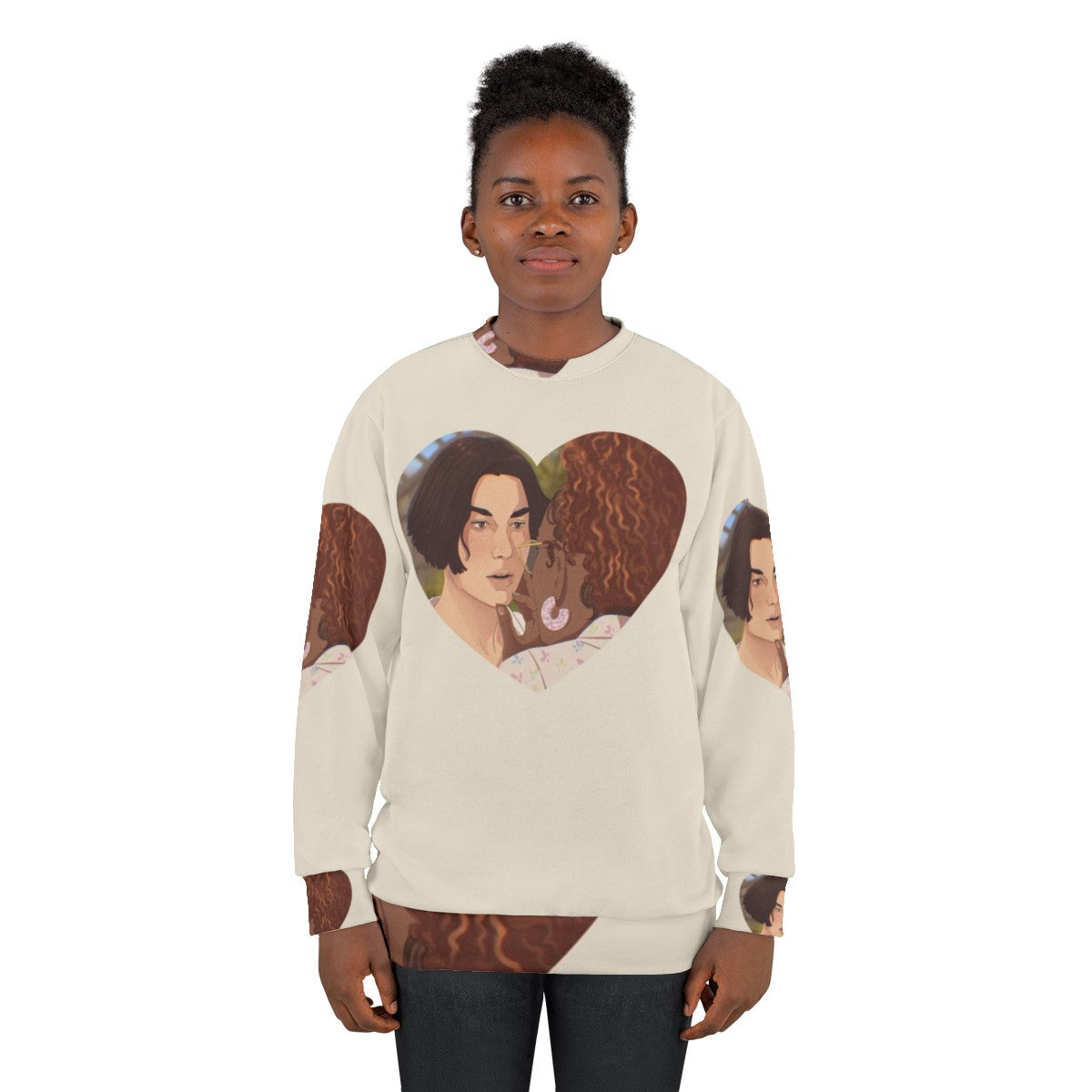 Heartstopper Sweatshirt with Tao Xu and Elle Argent Characters - women