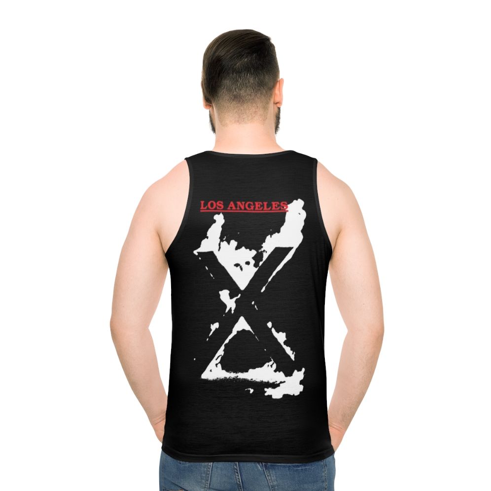 Unisex punk rock hardcore tank top - men back