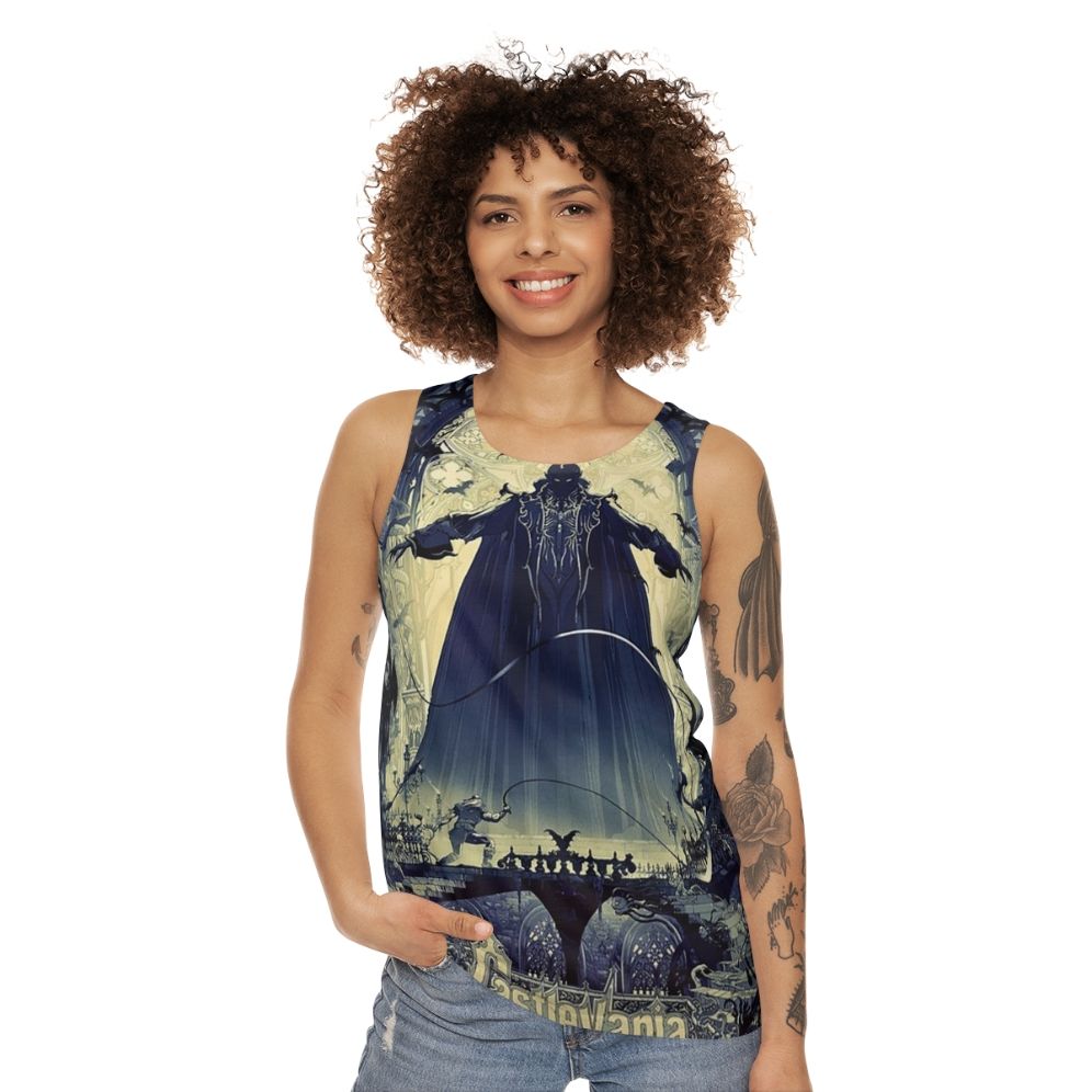 Castlevania unisex gaming tank top - women