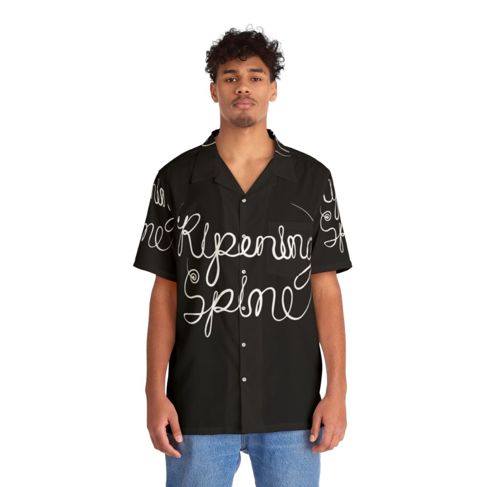 Ripening Spine Hawaiian Shirt with floral and tropical patterns - People Front