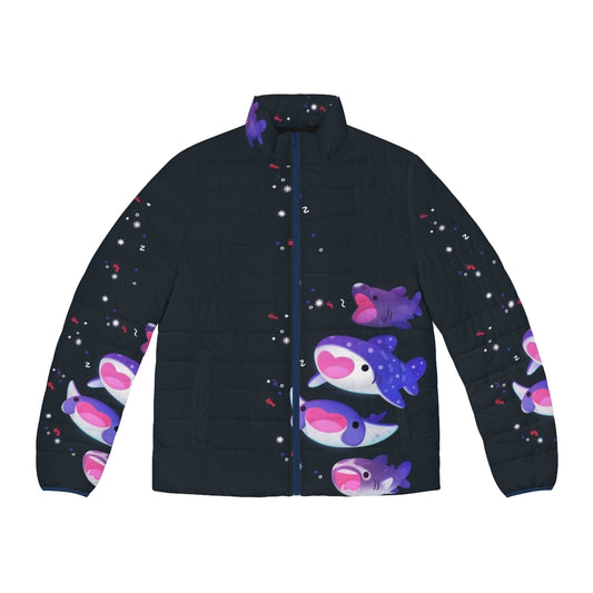 Planktivore puffer jacket featuring marine life graphics