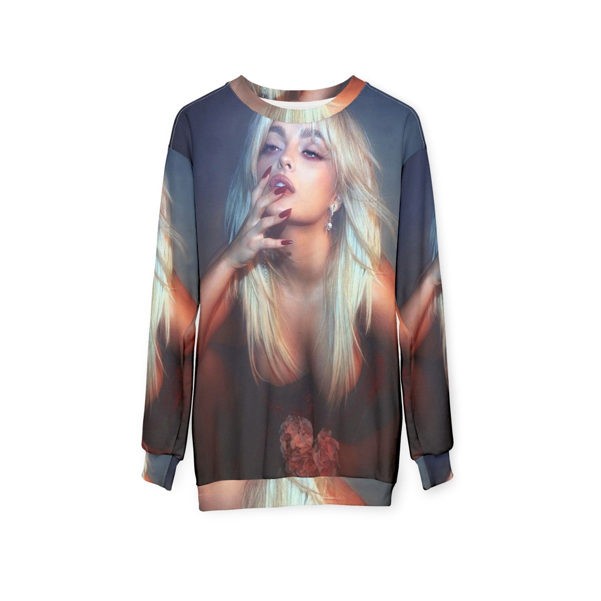 Bebe Rexha Flower Sweatshirt - hanging