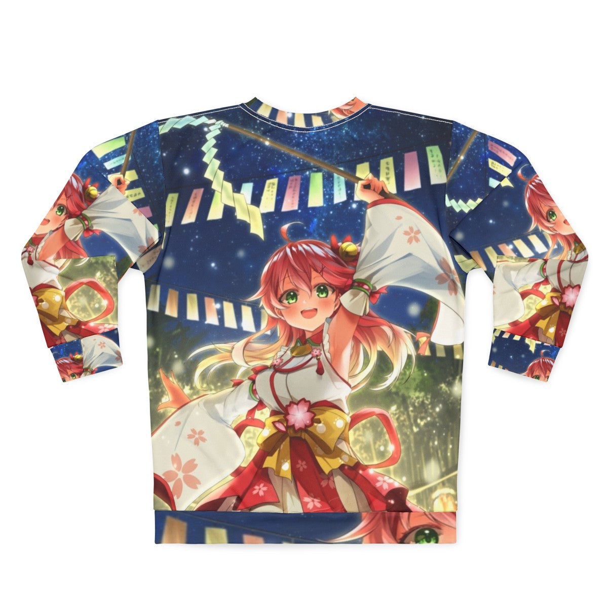 Sakura Miko Tanabata Hololive VTuber Sweatshirt - Back